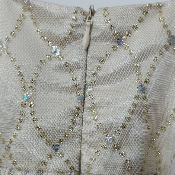 LOVE Little Girl's Size 2T Dress Champagne Gold Sleeveless Formal Wedding - Picture 5 of 7